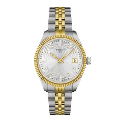 TISSOT Ballade T1562102203100 Stahlband kratzfestes Saphirglas Gold Silber Bicolor TISSOT Ballade T1562102203100 Stahlband kratzfestes Saphirglas Gold Silber Bicolor