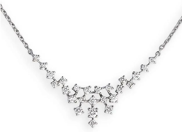 Collier mit Diamanten 750 Weissgold S6404W 0,28ct H/SI · 45cm
