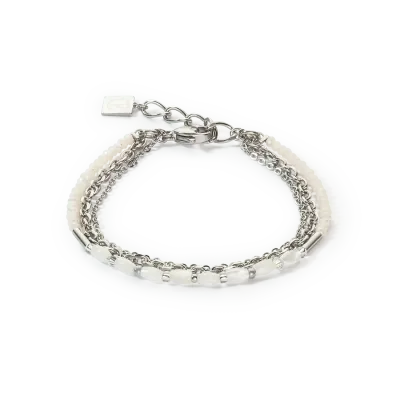 Coeur De Lion Brilliant Square Layer Armband silber 6005301417