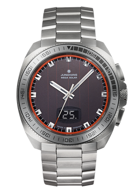 JUNGHANS MEGA SOLAR  1972 56421144 Herrenuhr Stahlband