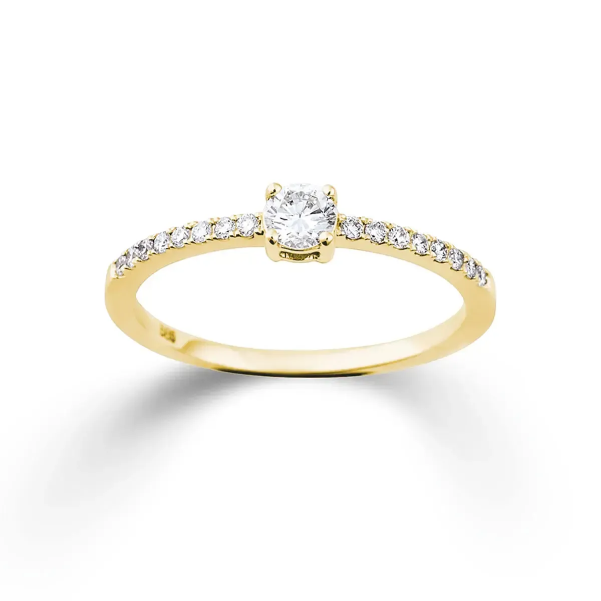 Verlobungsring Venice Collection · Ring · Gelbgold 585 · 0,15+,09ct H/SI + Brillant 0,150 ct · Brill