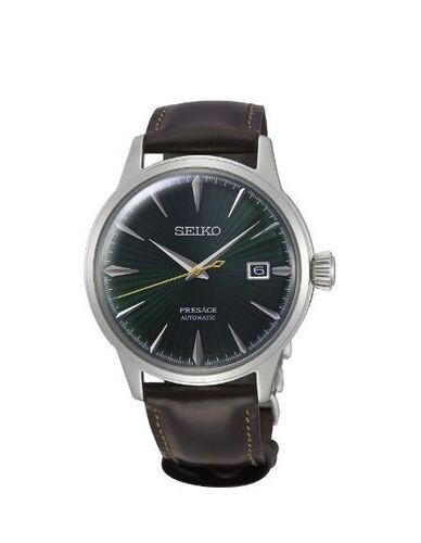 Seiko SRPD37J1 Herrenuhr Presage Automatik Edelstahl Leder