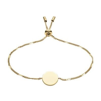 Fossil Armband Lane Disc Edelstahl goldfarben