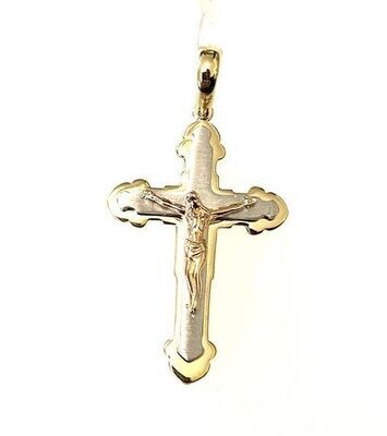 Kreuzanhänger Herren Weissgold Gelbgold Rosegold Jesusanhänger