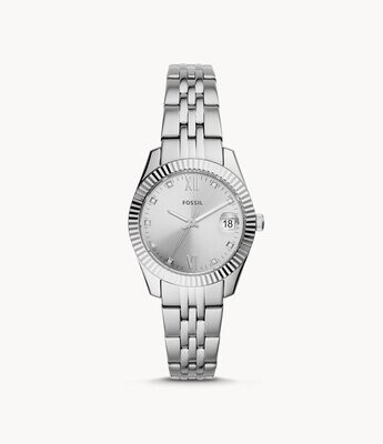 Fossil ES4897 Damen Uhr Scarlette Mini 3-Zeiger-Werk Datum Edelstahl