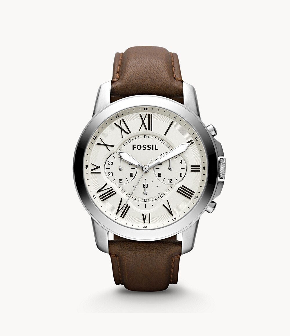 Fossil Herrenuhr Grant Leder Braun Fossil Herrenuhr Grant Leder Braun