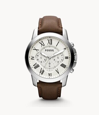 Fossil Herrenuhr Grant Leder Braun Fossil Herrenuhr Grant Leder Braun