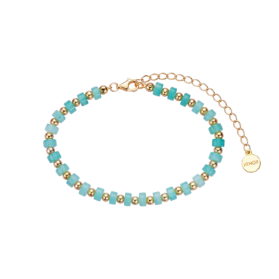 Silber vergoldet Türkis elemente verstellbar Armkette Xenox Armband ISLAND Gold Silber vergoldet Türkis elemente verstellbar Armkette Xenox Armband ISLAND Gold