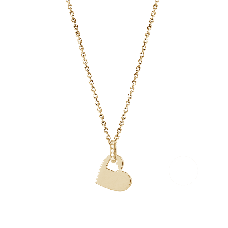 Kette mit Anhänger Xenox Kette LOVE STORY Herz gold