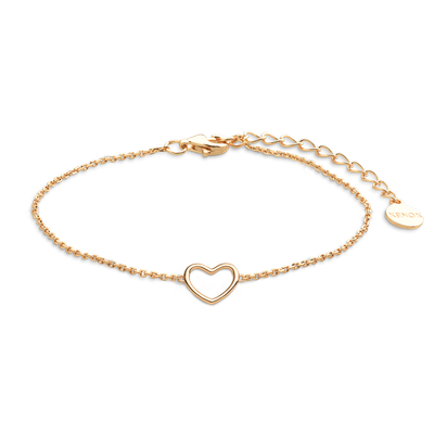 Armband offenes Herz verstellbar Xenox Armkette LOVE STORY Herz gold Armband offenes Herz verstellbar Xenox Armkette LOVE STORY Herz gold