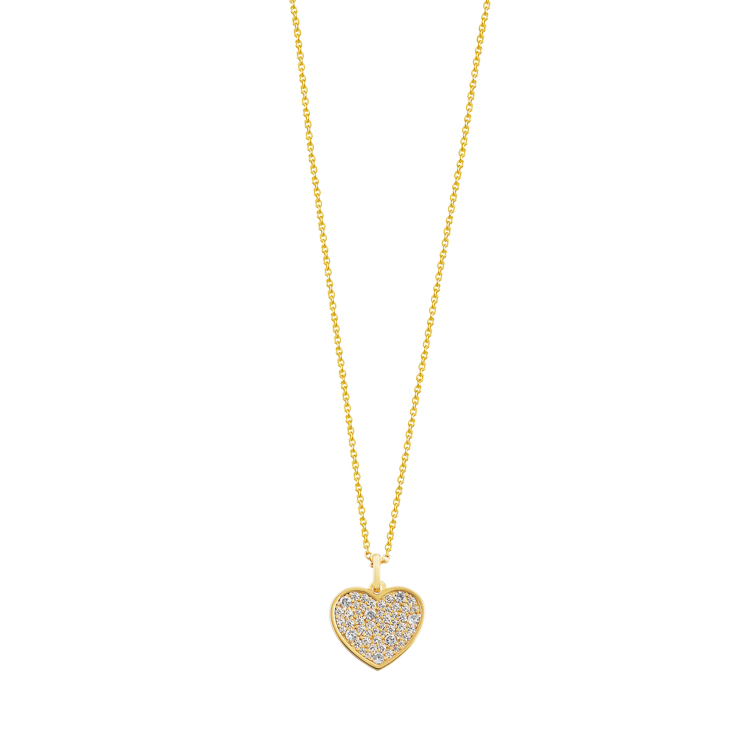 Kette mit Anhänger Herz Echtsilber vergoldet Xenox Halskette LOVE STORY Herz mit Zirkonia goldfarben Kette mit Anhänger Herz Echtsilber vergoldet Xenox Halskette LOVE STORY Herz mit Zirkonia goldfarben