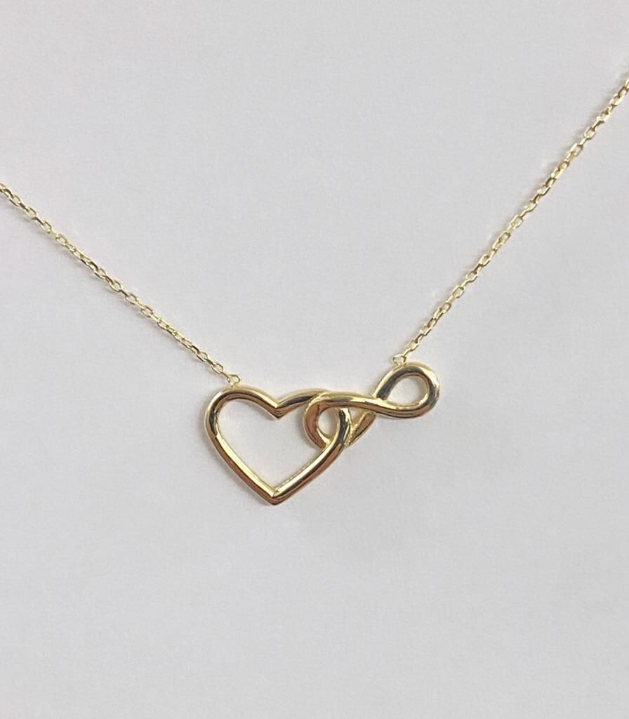 Halskette Herz Infinity Gold 585 / 14 karat 42cm Halskette Herz Infinity Gold 585 / 14 karat 42cm
