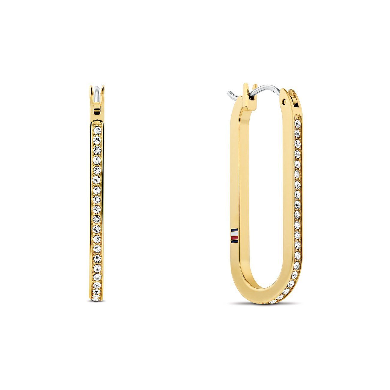Tommy Hilfiger Creolen Edelstahl Goldfarben Tommy Hilfiger Creolen Edelstahl Goldfarben