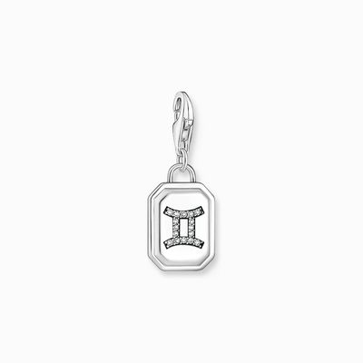Thomas Sabo Charm-Anhänger Sternzeichen Zwilling mit Steinen Silber Thomas Sabo Charm-Anhänger Sternzeichen Zwilling mit Steinen Silber