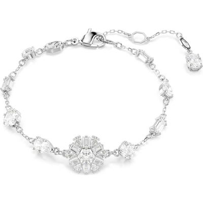 Swarovski Idyllia Armband Verschiedene Schliffe, Schneeflocke, Weiß, Rhodiniert