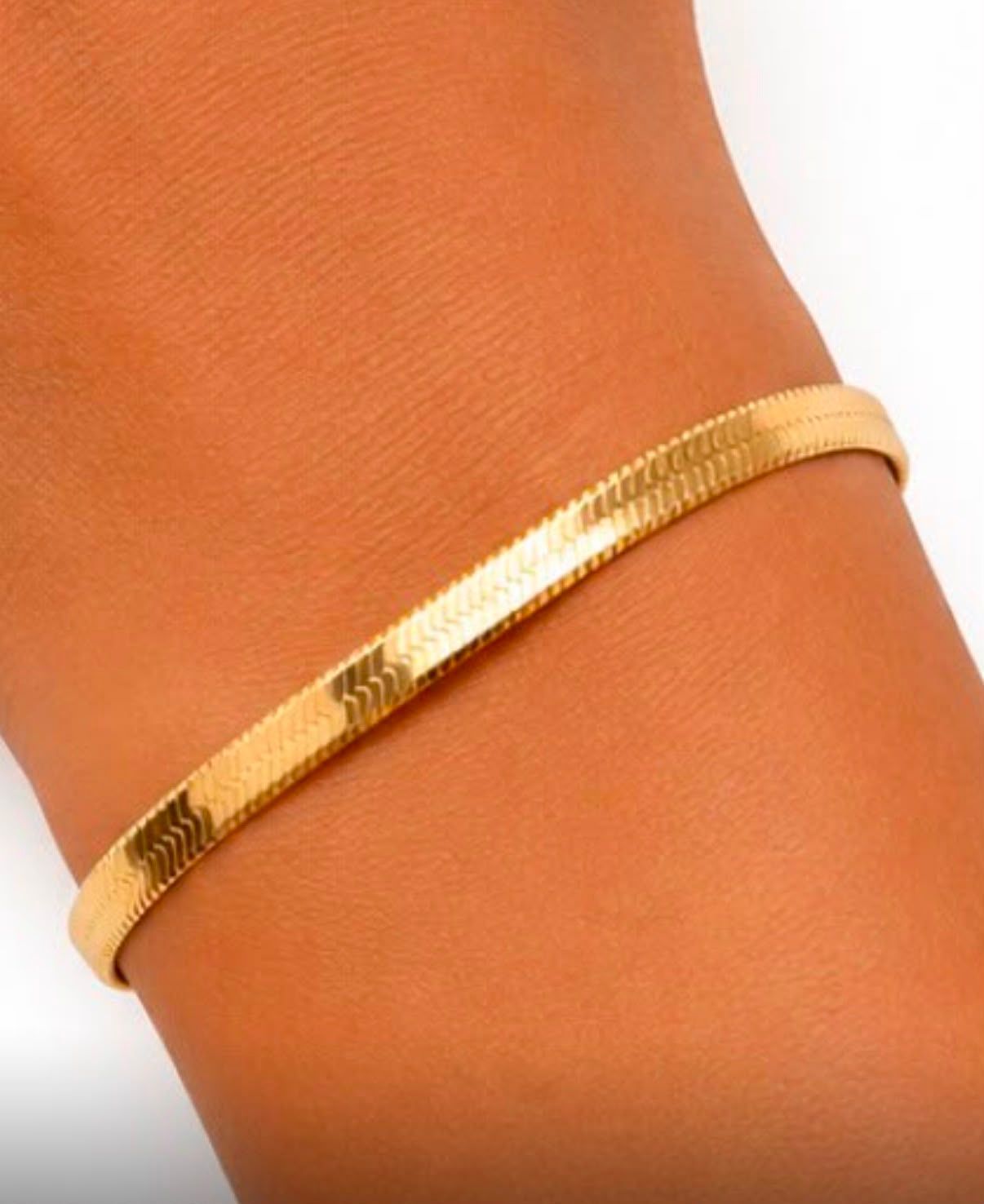 Cleopatra Armkette Armband Gold 585 Gold 17,5cm lang und ca. 4,7 mm Breit