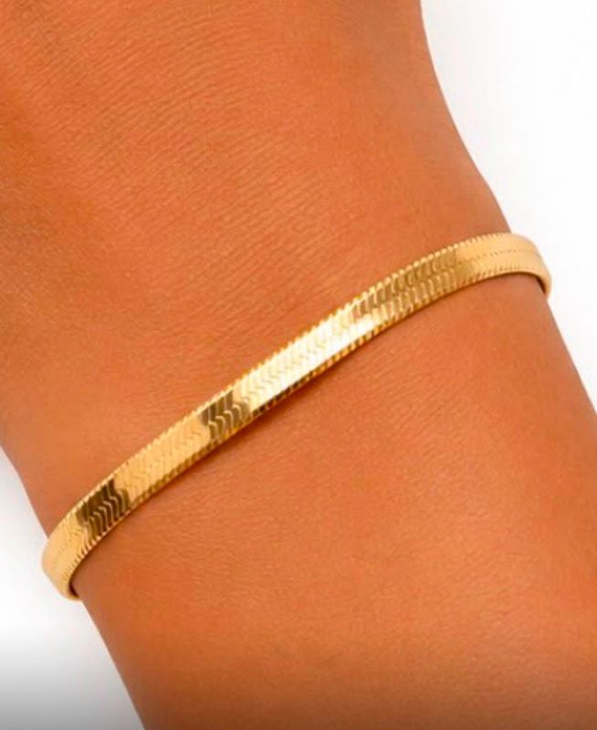 Cleopatra Armkette Armband Gold 585 Gold 17,5cm lang und ca. 4,7 mm Breit