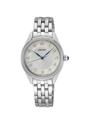 SEIKO Damenuhr  Silber mit Zahlen  Quarz SUR379P1