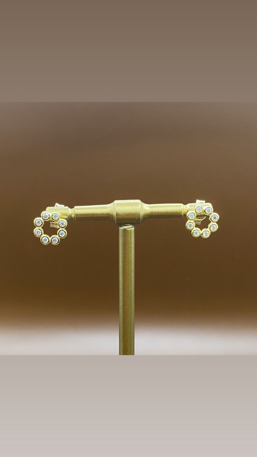 Ohrstecker Gold Ohrschmuck  Modern Women Ohrstecker 585 Gold 14 Karat Echtschmuck