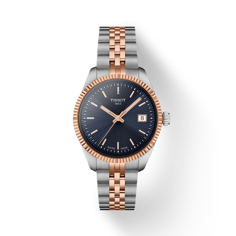 TISSOT Rosegold Rotgold Stahl Ballade T1562102204100 Stahlband kratzfestes Saphirglas TISSOT Rosegold Rotgold Stahl Ballade T1562102204100 Stahlband kratzfestes Saphirglas