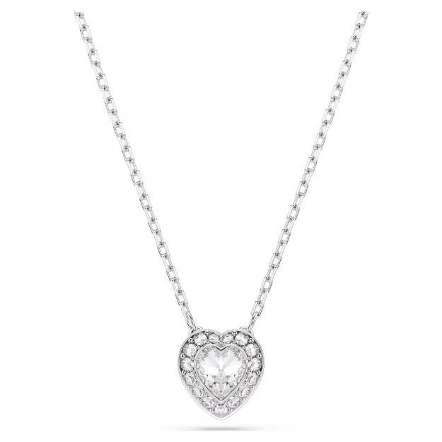 Swarovski Ariana Grande x Swarovski Anhänger Verschiedene Schliffe, Herz, Weiß, Rhodiniert