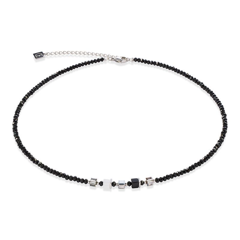 Coeur De Lion Joyful Colours Update Halskette silber-schwarz Coeur De Lion Joyful Colours Update Halskette silber-schwarz