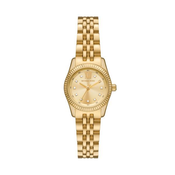 Michael Kors Armbanduhr Petite Lexington im Goldton mit Pavé
