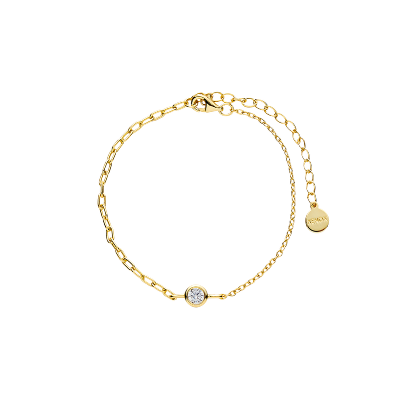 Xenox Armband Zarge vergoldet mit Zirkonia Stein Xenox Armband Zarge vergoldet mit Zirkonia Stein