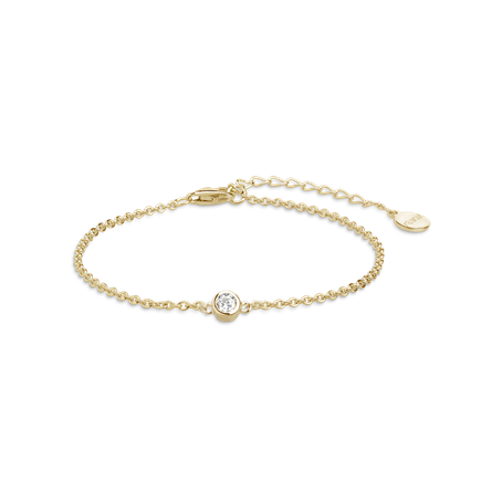 Xenox  Armband Zarge vergoldet mit Zirkonia Stein