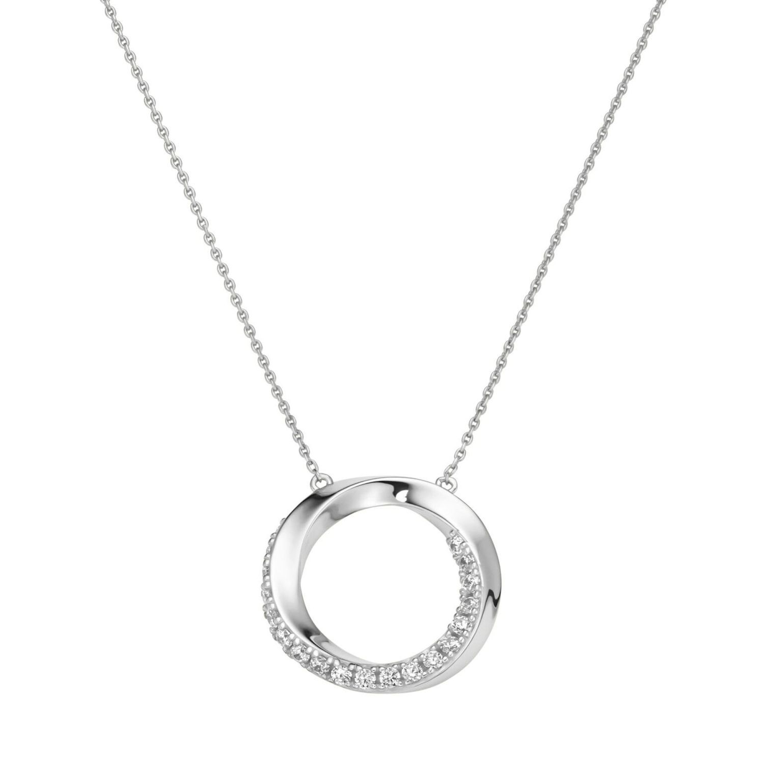 Giorgio Martello Milano 915329450 Collier 45 cm Zirkonia weiß 925/- Sterling Silber