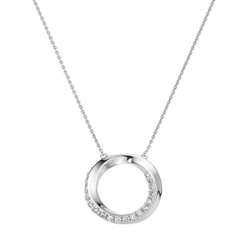 Giorgio Martello Milano 915329450 Collier 45 cm Zirkonia weiß 925/- Sterling Silber