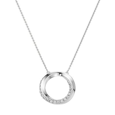 Giorgio Martello Milano 915329450 Collier 45 cm Zirkonia weiß 925/- Sterling Silber