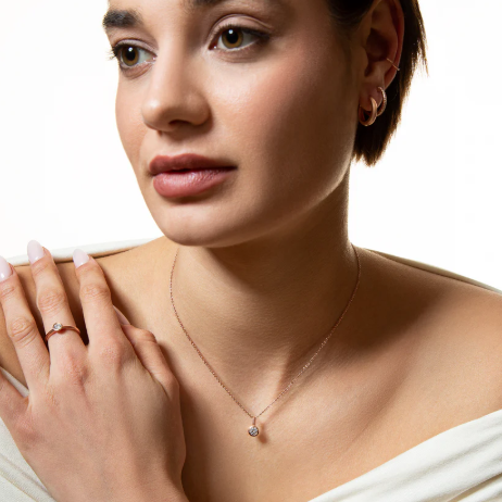 XENOX Feine Anhänger mit Steinen Halskette Damen XS7284RK