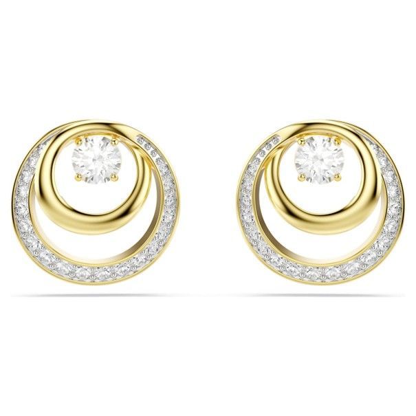 Swarovski Hyperbola Ohrstecker Rundschliff, Weiß, Goldlegierungsschicht Swarovski Hyperbola Ohrstecker Rundschliff, Weiß, Goldlegierungsschicht
