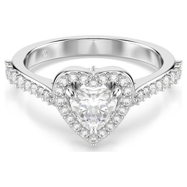 Swarovski Una Angelic Motivring (55) Verschiedene Schliffe, Herz, Weiß, Rhodiniert Swarovski Una Angelic Motivring (55) Verschiedene Schliffe, Herz, Weiß, Rhodiniert