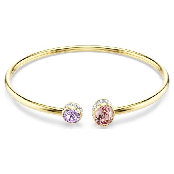 Swarovski Chroma Armreif Verschiedene Schliffe, Mehrfarbig, Goldlegierungsschicht Swarovski Chroma Armreif Verschiedene Schliffe, Mehrfarbig, Goldlegierungsschicht