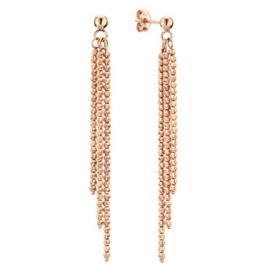 Timeless Dorika Ohrschmuck Kügelchen diamantiert  3-rhg. 1,8 mm Rosegold