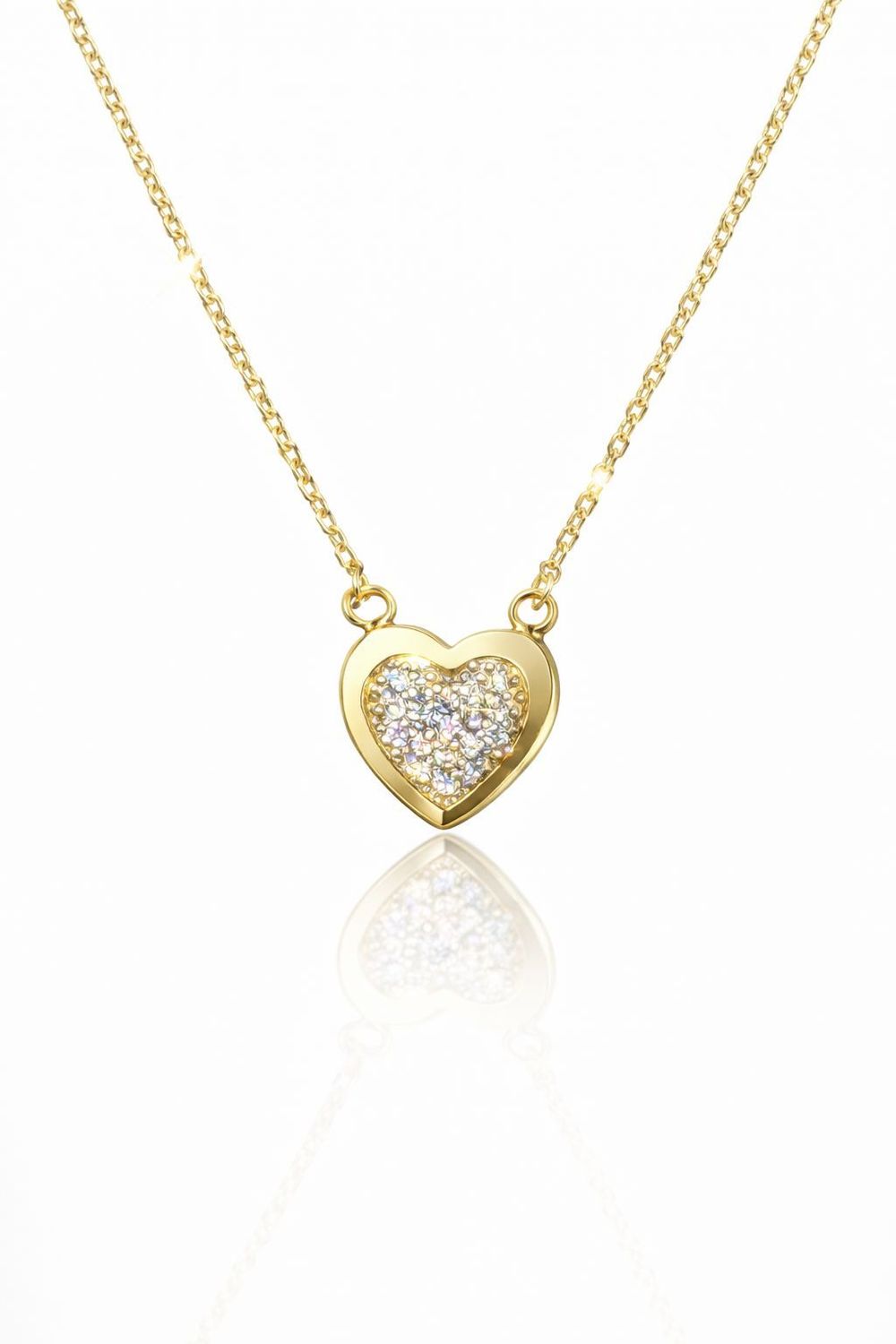 Goldkette Herz Anhänger 42 cm verstellbar Gold 585 Anhänger mit Kette Goldkette Herz Anhänger 42 cm verstellbar Gold 585 Anhänger mit Kette