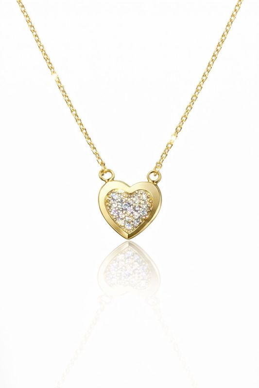 Goldkette Herz Anhänger 42 cm verstellbar Gold 585 Anhänger mit Kette Goldkette Herz Anhänger 42 cm verstellbar Gold 585 Anhänger mit Kette