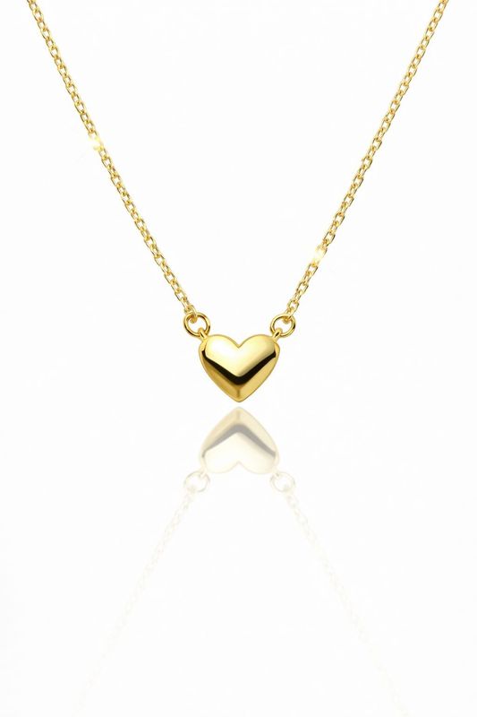 Goldkette Herz  Anhänger  42 cm verstellbar Gold 585 Anhänger mit Kette