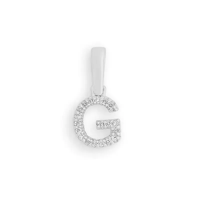 Timeless Gold Anhänger Buchstabe G Weißgold 585/- Diamant 0,028ct H/SI Timeless Gold Anhänger Buchstabe G Weißgold 585/- Diamant 0,028ct H/SI