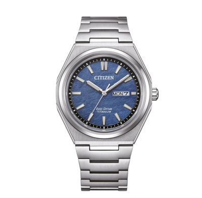 Citizen Solar Herrenuhr AW0130-85LC Herren Super Titanium ™ blau ⌀ 39.5mm