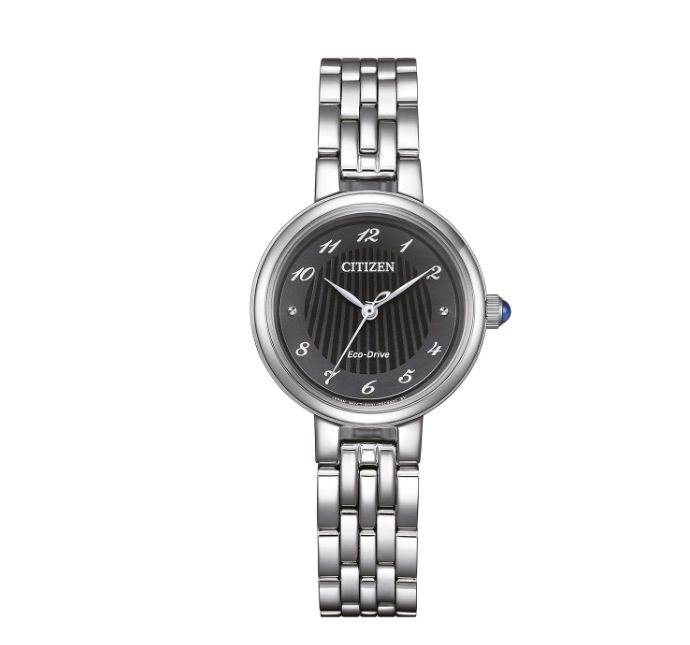 Citizen EM0990-81E Damen Edelstahl schwarz Solar Stahlband