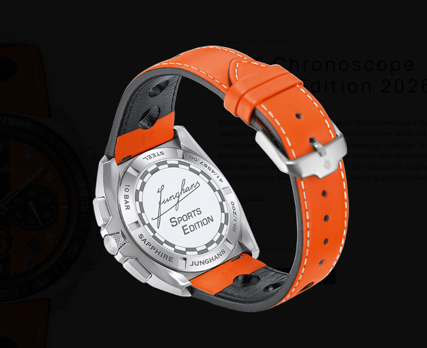 Junghans 1972 Chronoscope Sports Edition 2026 Limited Edtion 200 Stück 41455700