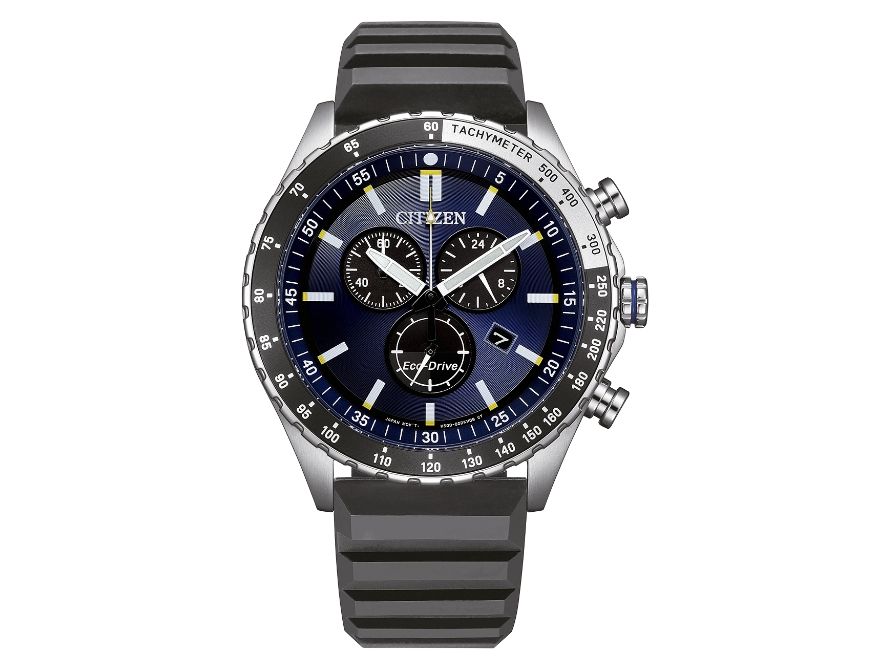 Citizen AT2569-04L Eco-Drive Herren Silikon blau ⌀ 43mm