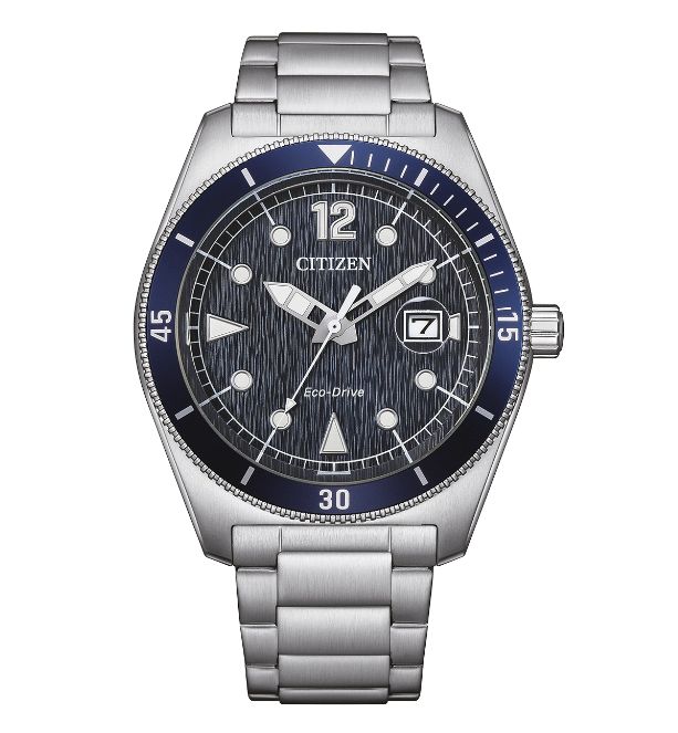 Citizen Eco-Drive AW1881-52L Herren Edelstahl blau ⌀ 43mm