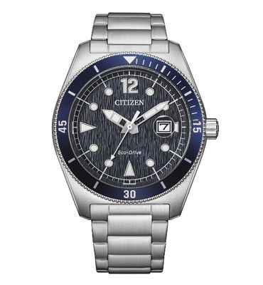 Citizen Eco-Drive AW1881-52L Herren Edelstahl blau ⌀ 43mm