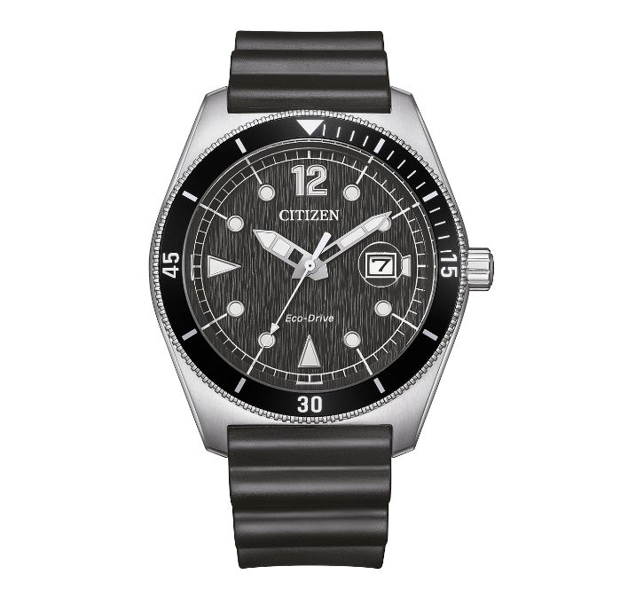 Citizen Eco-Drive AW1889-00E Herren Gummiband (Urethan) schwarz ⌀ 43mm