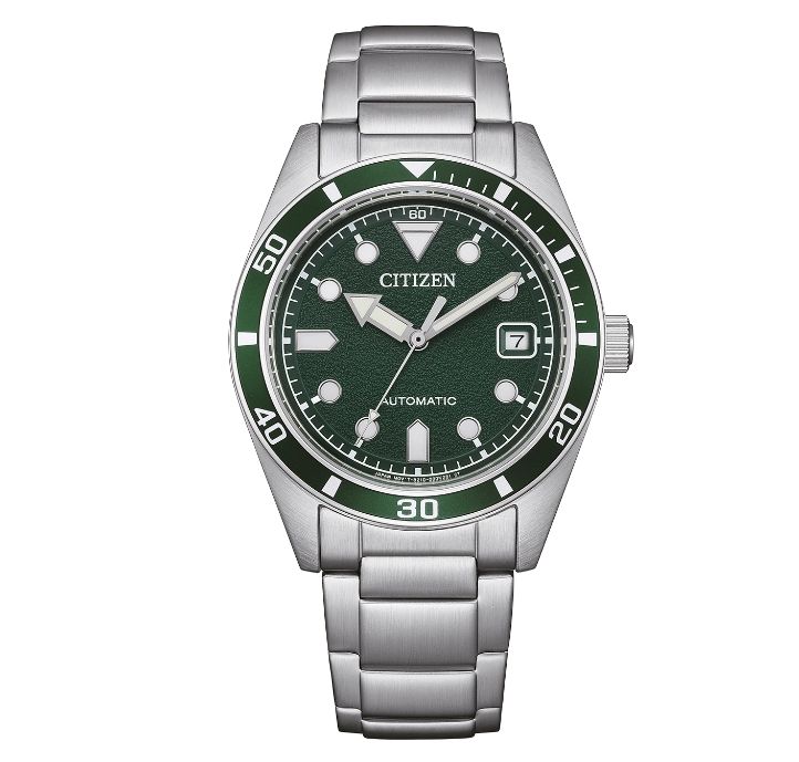 Citizen NJ0220-52X Herren Edelstahl grün ⌀ 38.5mm Automatik