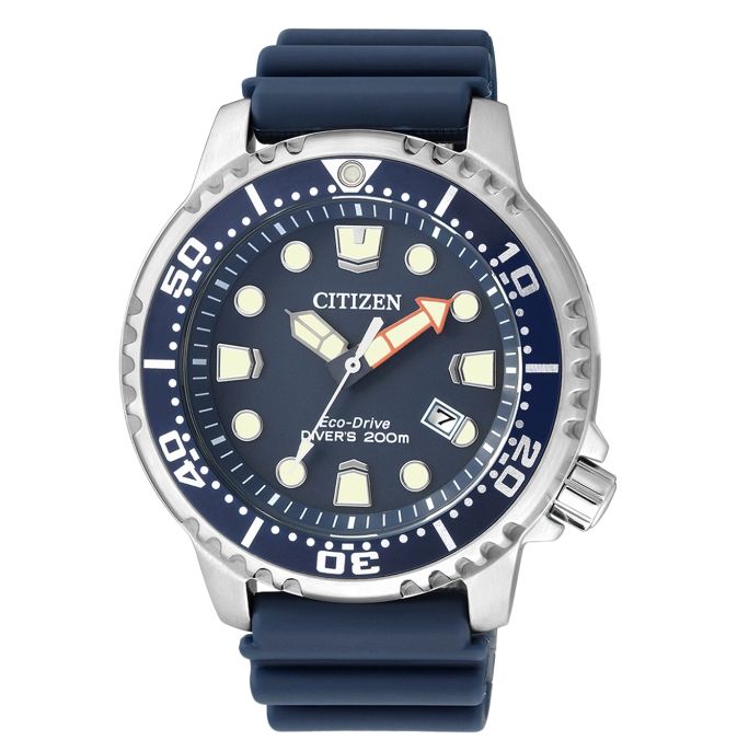 Citizen BN0151-17L Promaster Eco-Drive Diver Herren Gummiband (Urethan) blau ⌀ 44mm